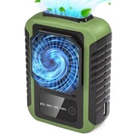 Portable Waist Clip Fan Rechargeable 6000MAH 20H 3-SPEED Green. Fixed Price $15.08.