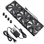 Wathai Dual Ball 3 X 120MM Computer With Ac Plug Dc 12V Big Airflow Fans.... Fixed Price $60.97.