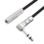 Pngknyocn 1/4 Inch Stereo Extension Cable Right Angle 6.35MM To Female Trs. Fixed Price $17.95.