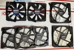 Nzxt 7X Fan Lot A1425L12S RF-FN142-RB RF-FN122 RF-AF12C-RB 120MM 140MM Screws. Fixed Price $78.59.