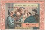 Riesling Special Cuv The Fine Flower Of Cru Vintage Wine Bottle Label. Fixed Price $12.50.