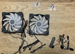 2PACK Silverstone Airblazer 120MM Rgb Pwm Black Hydraulic Bearing Fan APA1225H12. Fixed Price $24.99.