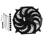 Asi 12'' Pull Push Electric 90W Fan Curved Blade Reversible Radiator Cooling. Fixed Price $21.99.