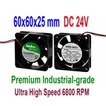60X60X25MM 24V 6800RPM Ultra High Speed Industrial Fan Ball Bearing Nmb Or Nidec. Fixed Price $19.50.