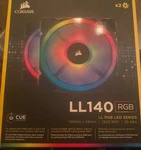 Brand New Sealed Corsair LL140 140MM Dual Light Loop Rgb Pwm Fan (2-PACK). Fixed Price $109.99.