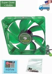 Evercool Green Super Quiet 16DBA 120MM 3PIN 12V Pc Case Cooling Fans EGF-12. Fixed Price $12.75.