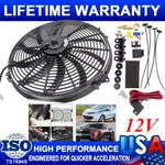 16" Thermo Fan Curved Blade 12V 3000CFM High Output Pushpull Reversible Radiator. Fixed Price $62.99.