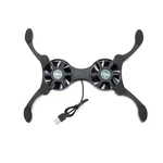 Usb Powered Laptop Cooling Pad Dual Silent Fans Adjustable Foldable Arms 7"-15". Fixed Price $10.99.
