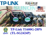 2X Very Quiet Replacement Fans For Tp-link T1600G-28PS (TL-SG2424P, TL-SG2428P). Fixed Price $49.95.