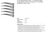 Pc Fan Splitter Extension Cable 1 To 3 Pwm (5PK). Fixed Price $15.00.