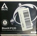 Arctic Bionix P120 Pressure Optimised 120MM Gaming Fan With Pwm Pst - White. Fixed Price $12.50.