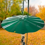 Erva Hanging Squirrel Baffle, Galvanized, Green, 21.25" Dia.. Fixed Price $54.88.