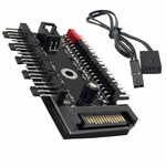 Fainwan 1-PACK 10 Way 4PIN Pwm Pc Fan Hub With Cable Computer Small, Black. Fixed Price $17.30.