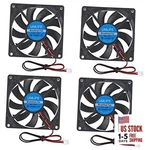 4PCS Dc Coolng Fan 80X80X15MM 80MM Dual Ball Bearing Brushless Case Cooler 12V. Fixed Price $22.64.
