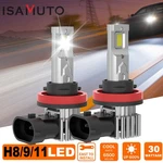 Isamuto H8 H9 H11 Led Headlight Bulb Kit W/ Canbus Super Bright White 10000LM. Fixed Price $16.99.