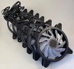 Easydiy Fab Rgb Slim Fan With HUB-6 Pcs. Brand New In Box.. Fixed Price $33.93.