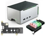 Raspberry Pi 5 Case, Aluminum Compact With M.2 Nvme Ssd Pcie Hat And Act.... Fixed Price $44.95.