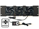 3U Rackmount Cooling Exhaust Fan Panel Quiet High-airflow 19" Server Av Cabinet. Fixed Price $99.99.
