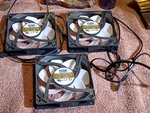 Lot Of 3 Avc DAZE1225B2U 120MM Pwm Fans 12V 0.8A Ball Bearing. Fixed Price $23.00.