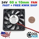 60MM 24V Cooling Case Fan 6010 Pc Computer Cpu 6CM 60X60X10MM 2-PIN C26. Fixed Price $11.45.