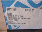 New Sandvik Fan Belts (set Of 3) 69033324 Dayco 5133760 4-8458. Fixed Price $90.00.
