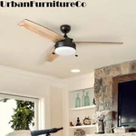Dimmable Led Indoor Ceiling Fan 3-LIGHTS Barnwood Dark Walnut Blades Bronze 52". Fixed Price $155.00.