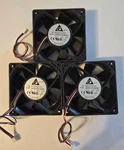 (lot Of 3) Delta Dc Brushless Fan Motor AFB1212SHE 120MM X 38MM Pwm Server. Fixed Price $22.50.