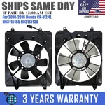 Radiator Condenser Cooling Fan For 2010-2016 Honda Cr-v Crv 2.4L Left+right. Fixed Price $75.99.