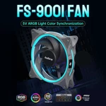 Asiahorse FS-9001 120MM Silent Led Addressable Rgb Fan (3-PACK). Fixed Price $21.00.
