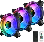 Sama 120MM 3-IN-1 Pc Fan Set Argb Infinity Mirror With Hub And Remote 6CF120I. Fixed Price $16.99.