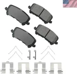 Lightweight Proact Ultra Ceramic Rear Brake Pad Kit - Ideal For Honda Vehicles. Fixed Price $112.49.