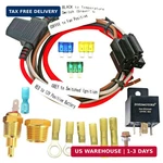Electric Fan Wiring Kit Relay With Thermostat Radiator Sens. Fixed Price $35.17.
