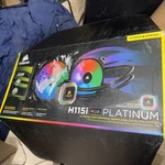 Corsair H115I Rgb Platinum Aio Liquid Cpu COOLER,280MM,DUAL ML140 Pro Pwm. Fixed Price $65.00.