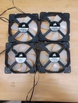 4 Rgb New Corsair 120MM Case 12V Dc , -pin.fans 7 Blades. Fixed Price $30.00.