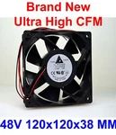 Delta Electronics 48V Extreme High Air Flow Fan 120X120X38 Mm 2-WIRE. Fixed Price $29.75.