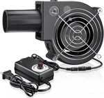 97MM X 33MM Bbq Blower Fan 12V With 120V 240V 9733-AC Control, Black. Fixed Price $28.74.