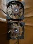 Corsair AF120 Led Series Quiet Edition 120MM Red Pc Fan (2-PACK). Fixed Price $17.00.