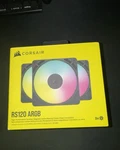 Corsair RS120 Argb Magnetic Bearing 120MM Pwm Case Fan 3-PACK Multicolor Sealed. Fixed Price $40.00.