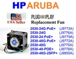 1X **quiet** Replacement Fan For Aruba Hp 2530-24G (J9776A) 2530-48G (J9775A). Fixed Price $25.95.