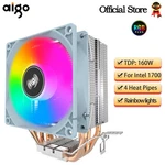 Aigo Cpu Cooler 2 4 6 Heat Pipes Pc Radiator Cooling 3PIN Pwm Silent Rgb Fan For. Fixed Price $22.27.