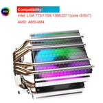 Aigo Cpu Air Cooler 6 Pipes Twin-tower Heatsink With 90MM Led Fans For Lga. Fixed Price $35.99.