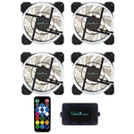 Apevia Rgb Led Gaming Computer Case Fans 4 Pack Kit Hub Remote. Fixed Price $67.99.