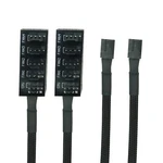 2PCS Pwm Hub Splitter 4PIN/3PIN 5 Way Cooling Fans Power Cable 1. Fixed Price $13.95.