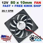 80MM 12V Cooling Case Fan 8010 2PIN 80X80X10MM Dc For Pc Computer C6. Fixed Price $14.00.