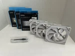 *fans Only* Lian Uni SL140 V2 140MM Case White (3-PACK). Fixed Price $60.00.
