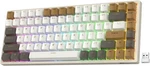 Royal Kludge RK84 Rgb, BT5.0/2.4G/USB-C, Yellow Switch Macchiato White. Fixed Price $45.58.