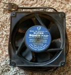 Super Boxer Fan Model No. WS2107F-110 Imc Magnetics Corp 115VAC .24A 4.75" Grill. Fixed Price $10.00.