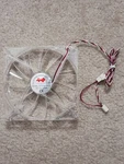 In-win 140MM Red Led Case Fan With 3-PIN Connector-clear. Fixed Price $5.00.