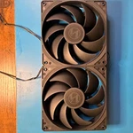 Lian GF-140W-DFB20 (2) 140MM Fluid Bearing Case Fan Set Black 1800RPM Plastic. Fixed Price $30.00.