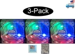 3-PACK: New Evercool Crystal 80MM X 35MM Multi-color Led Pc Case Cooling Fan Lot. Fixed Price $17.99.